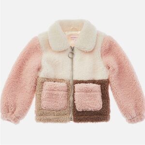 Design History, little girls faux, shearling jacket size 2T. Like new..